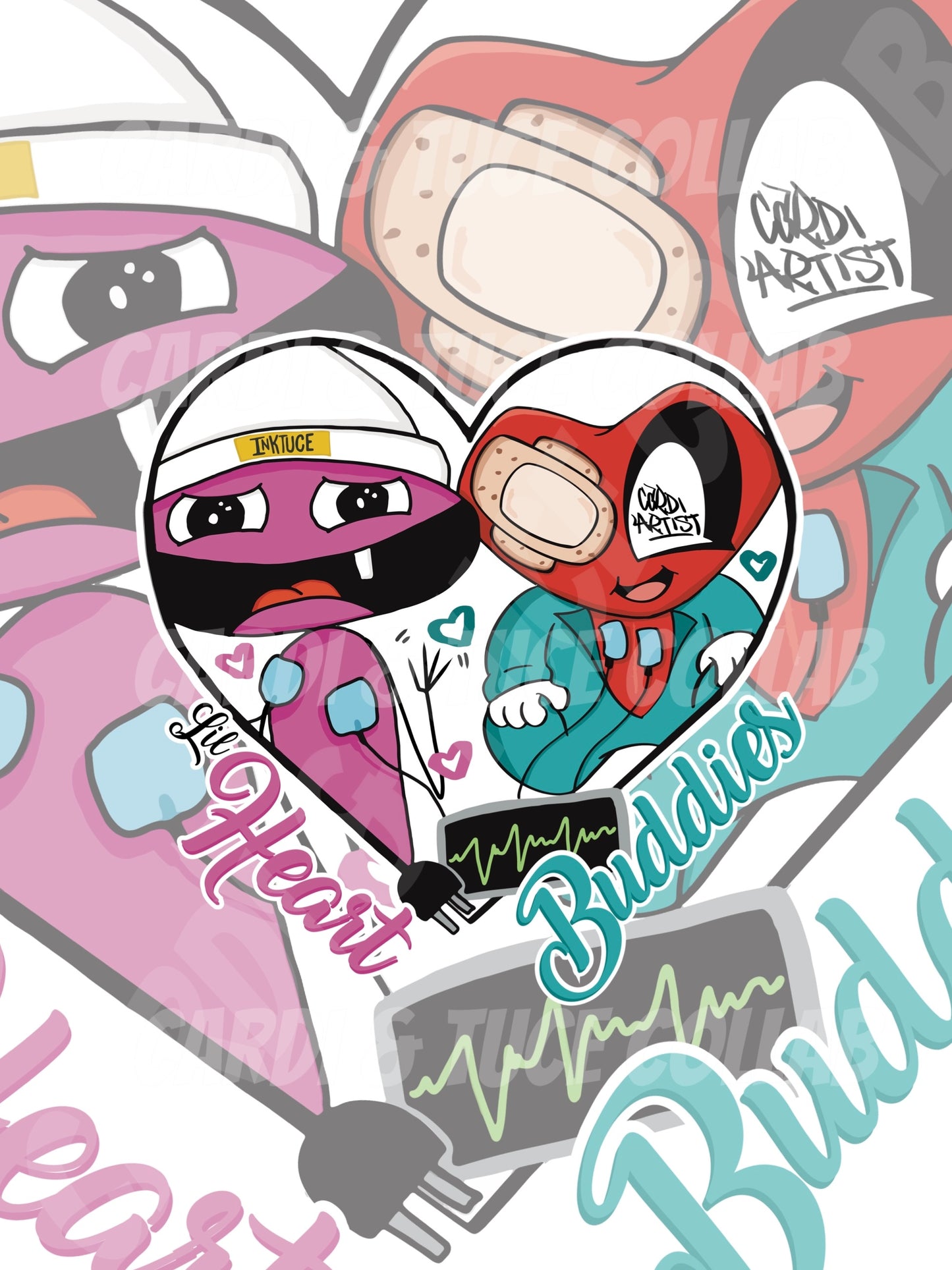 Lil Heart Buddies Sticker