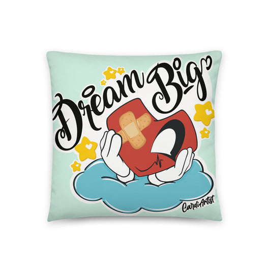 Dream Big Green Mint Pillow