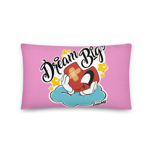 Dream Big Pink Pillow