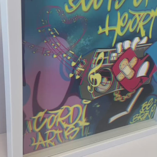 Beats Of The Heart – 12×12 Museum-Quality Print