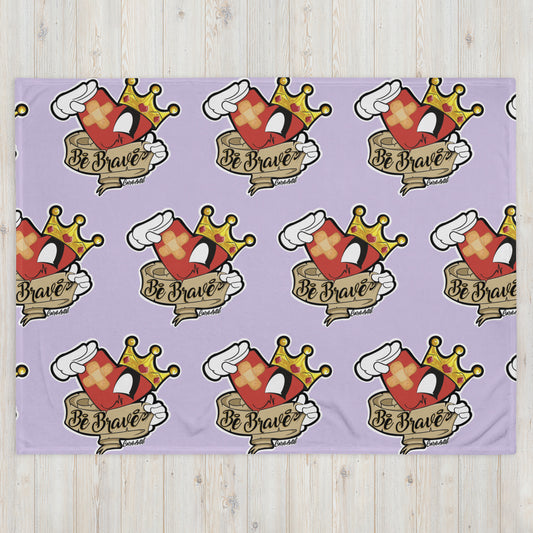 Be Brave Lavender Blanket